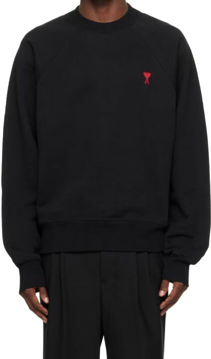 楽天市場】AMI Paris スウェット アミ パリス Black Ami de Coeur 