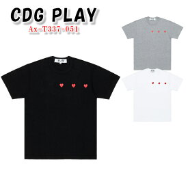 コムデギャルソン Tシャツ 半袖 Ax-T337-051 メンズ COMME des GARCONS PLAY CDG Shirt レディース ハート ロゴ カットソー プレイ 正規品 [衣類] ユ00582