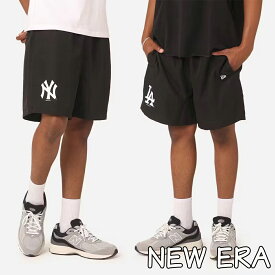 ニューエラ ハーフパンツ LA NY ドジャース ヤンキース NEW ERA Woven Shorts ストリート メンズ レディース ユニセックス 正規品 海外限定 [衣類]ユ00572