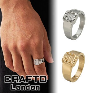 CRAFTD London Ntgh Royal Signet Ring w O S[h Vo[ Y 18kS[h   lC[ANZT[] 00582