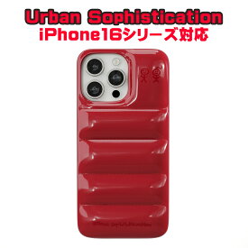 Urban Sophistication iPhone ケース アーバンソフィスティケーション iPhone16シリーズ The Puffer Case Rouge スマホケース アイフォン カバー 携帯[スマホケース]ユ00582