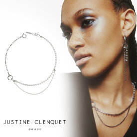 ジュスティーヌクランケ Justine Clenquet ロブ ネックレス Rob necklace チョーカー パラジウム レディース メンズ[アクセサリー]
