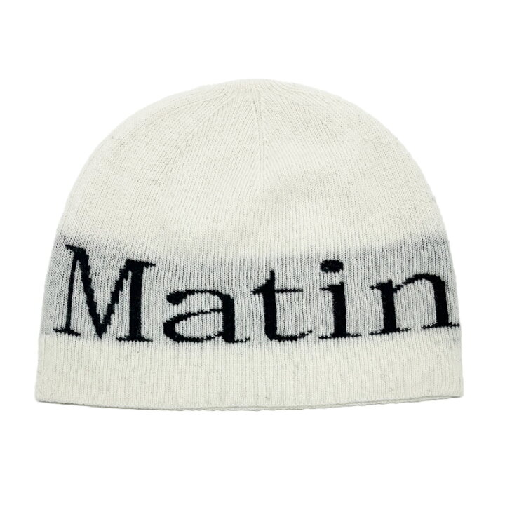 楽天市場】Matin Kim ニット帽 マーティンキム LOGO JACQUARD ショート 