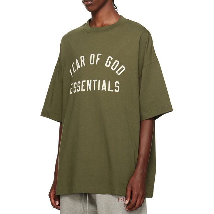 楽天市場】エッセンシャルズ Tシャツ FOG ESSENTIALS カーキ クルー 