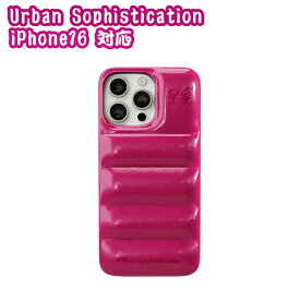 Urban Sophistication iPhone ケース アーバンソフィスティケーション iPhone16シリーズ The Puffer Case - Raspberry スマホケース アイフォン カバー 携帯[スマホケース]ユ00582