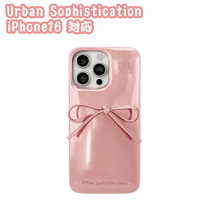 Urban Sophistication iPhone �P�[�X �A�[�o���\�t�B�X�e�B�P�[�V���� iPhone16�V���[�Y The Soap Case - Delicate Bow in Ballerina �X�}�z�P�[�X �A�C�t�H�� �J�o�[ �g��[�X�}�z�P�[�X]��00582