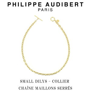 tBbv I[fBx[ Philippe Audibert 24K SMALL DILYS COLLIER CHANE MAILLONS SERRS X[ fBX lbNX y_g S[h^ PhilippeAudibert fB[X [ANZT[]