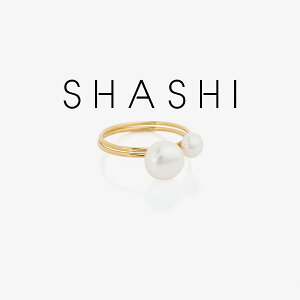 SHASHI �V���V �w�� �����O Margaux Ring Set �S�[���h �A�N�T�Z���[ �a���� �v���[���g �M�t�g ���蕨 ���j�� �p�[�e�B�[ ������ �񎟉� �l�C �z���C�g�f�[ [�A�N�Z�T���[]