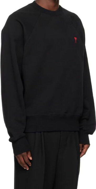 楽天市場】AMI Paris スウェット アミ パリス Black Ami de Coeur 