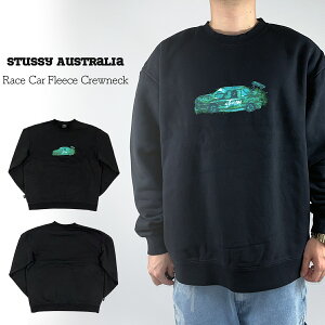 Stussy Australia XEFbg Xe[V[ I[XgA Race Car Fleece Crewneck ubN g[i[ Y jZbNX ST024W2204 [ߗ]00572