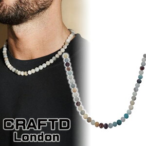 CRAFTD London �l�b�N���X OCEAN BEADED NECKLACE �����Y �N���t�g�����h�� �~�b�N�X�g�[�� �I�[�V�����r�[�Y �l�C[�A�N�Z�T���[] ��00582