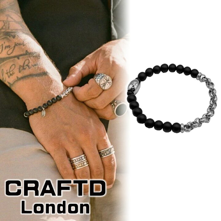 楽天市場】CRAFTD London クラフトロンドン CHAINED BEAD BRACELET 