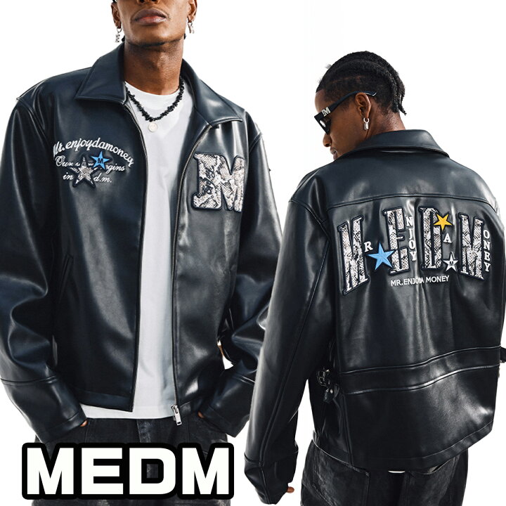 楽天市場】MEDM ミスターエンジョイダマネー 革 ジャケット ライダース 