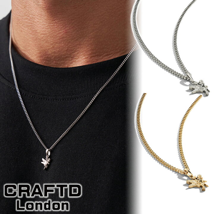 楽天市場】CRAFTD London ネックレス SWALLOW ＆ ROSE SILVER GOLD 