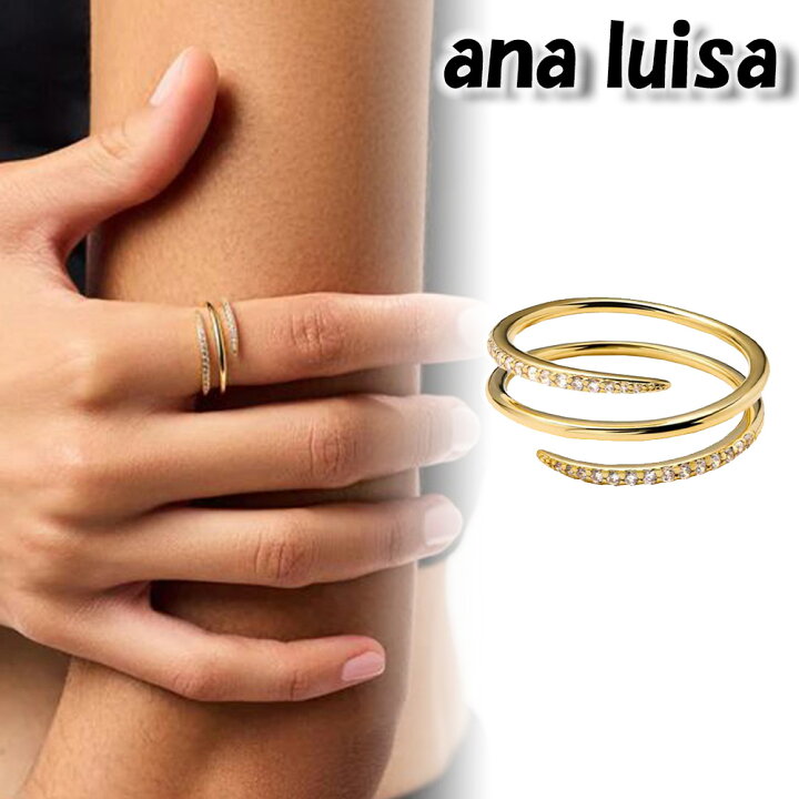 楽天市場】ana luisa アナルイサ リング 指輪 14K OREN TRIPLE Gold  