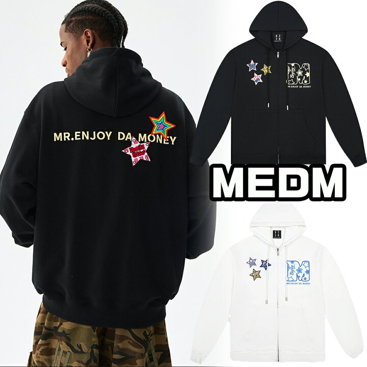 楽天市場】MEDM フルジップ パーカー ミスターエンジョイダマネー ユニ 