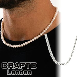 CRAFTD London lbNX ROUNDED REAL PEARL NECKLACE Y Ntgh Eh W p[ ^ lC[ANZT[] 00582