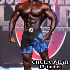チュラウェア サーフパンツ CHULA WEAR ステージ ショーツ 水着 Blue Haze 15 inches ハーフパンツ 短パン フィジーカー 大会 メンズ 筋トレ ジム ウエア 正規品[衣類]ユ00582