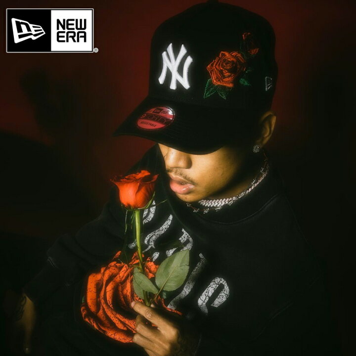 楽天市場 ニューエラ New Era キャップ 帽子 Rose Emblem バラ 刺繍 限定モデル 9forty A Frame Snapback ブラック 黒 La Ny ブルズ メンズ ユニセックス 正規品 帽子 S S Shop
