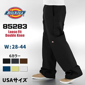 ディッキーズ ダブルニー 85283 Dickies ワークパンツ USAサイズ ルーズフィット Loose Fit Double Knee Work Pants 6カラー ロゴ ワークウェア 作業着 メンズ レディース 正規品[衣類] ユ00572