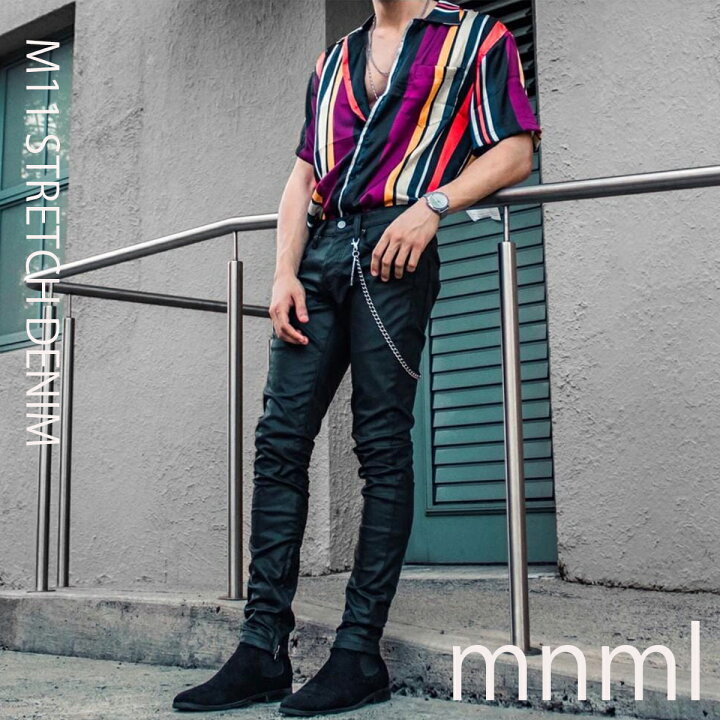 楽天市場】mnml ミニマル デニム パンツ M11 STRETCH DENIM MNML 韓国 