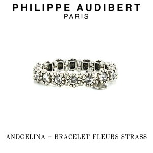 tBbv I[fBx[ Philippe Audibert ANDGELINA BRACELET FLEURS STRASS AWF[i Vo[ uXbg PhilippeAudibert fB[X [ANZT[]