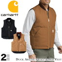 カーハート ベスト Carhartt V01 ダック ワークベスト Duck Arctic Quilt Lined Vest ロゴ 秋冬 アウター トップス ワ…