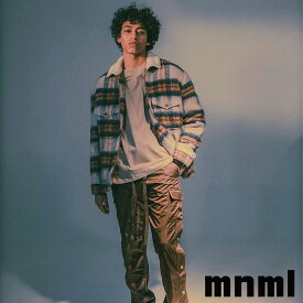 mnml ミニマル オーバーサイズ シャツ フランネルシャツ PLAID MOHAIR JACKET チェック柄 MNML 韓国 ファッション メンズ レディース [衣類]