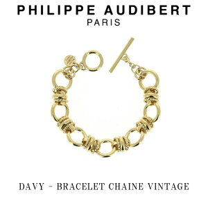 �t�B���b�v �I�[�f�B�x�[�� Philippe Audibert 24K DAVY BRACELET CHAINE VINTAGE �f�C�r�[ �u���X���b�g �S�[���h PhilippeAudibert ���f�B�[�X[�A�N�Z�T���[]