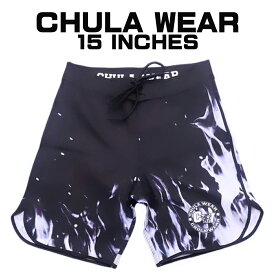 チュラウェア サーフパンツ CHULA WEAR ステージ ショーツ 水着 SMOKEN FLAMES 15 INCHES ハーフパンツ 短パン フィジーカー 大会 メンズ 筋トレ ジム ウエア 正規品[衣類]ユ00582