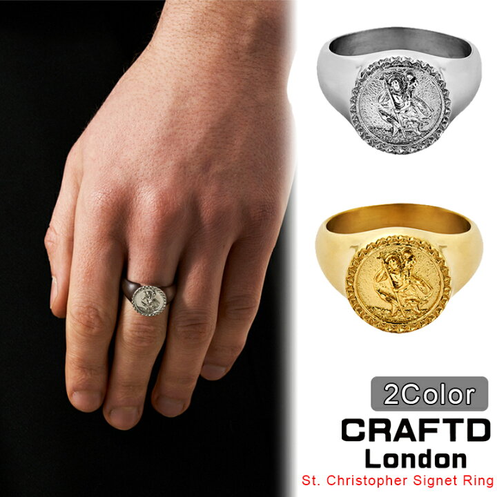 楽天市場】CRAFTD London クラフトロンドン ST. CHRISTOPHER SIGNET 