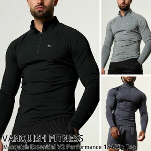 ���@���L�b�V�� �t�B�b�g�l�X �n�[�t�W�b�v Vanquish Essential V2 Performance 1/4 Zip Top �X�����t�B�b�g �g�b�v�X �p�[�J�[ �����Y �؃g�� �W�� �E�G�A �X�|�[�c ���K�i[�ߗ�] ��00572