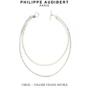 tBbv I[fBx[ Philippe Audibert VIRGIL COLLIER CHAINE DOUBLE o[W lbNX y_g Vo[^ PhilippeAudibert fB[X [ANZT[]