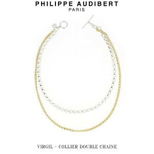 tBbv I[fBx[ Philippe Audibert VIRGIL COLLIER DOUBLE CHAINE o[W lbNX y_g Vo[ S[h ^ PhilippeAudibert fB[X [ANZT[]