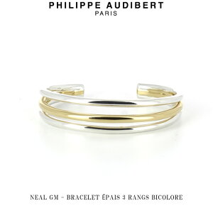 tBbv I[fBx[ Philippe Audibert 24K NEAL GM BRACELET PAIS 3 RANGS BICOLORE j[ W[G uXbg Vo[ S[h PhilippeAudibert fB[X[ANZT[]