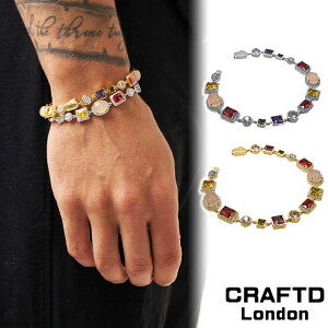 CRAFTD London Ntgh uXbg GEMSTONE BRACELET SILVER GOLD Vo[ S[h   18KS[h Y lC [ANZT[] 00582