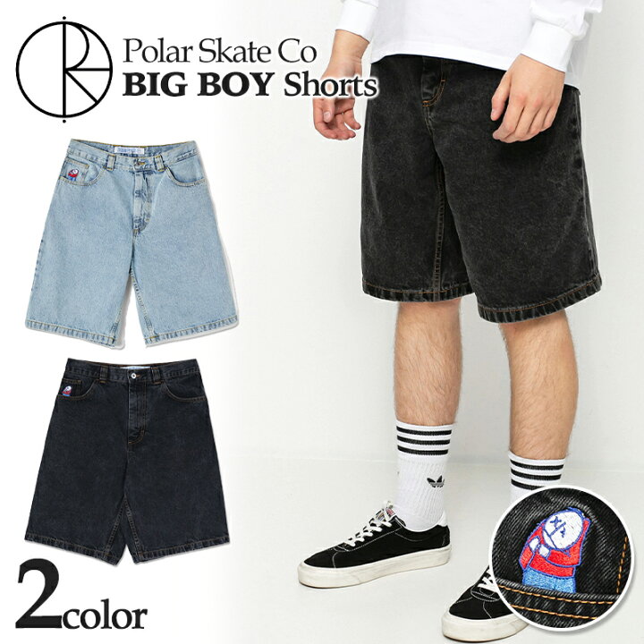 楽天市場】ポーラー Polar Skate Co デニム ショーツ ビッグボーイ BIG 