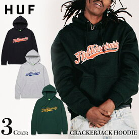 ハフ パーカー HUF プルオーバー スウェット CRACKERJACK HOODIE ブラック グレー グリーン スウェット 長袖 トップス スケーター ストリート系 スケートボード 人気 メンズ 正規品 PF00455 [衣類]