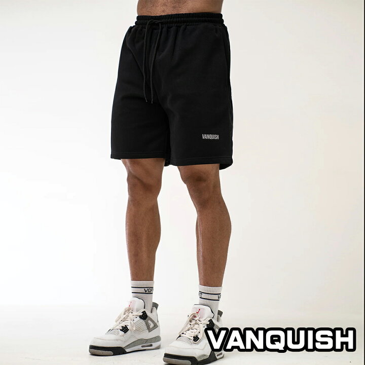 楽天市場】ヴァンキッシュ ハーフパンツ VANQUISH Essential Black 