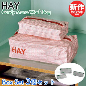 HAY |[` 3Zbg 2025SS V wC Candy Mono Wash Bag Box Set ϐ obO gx s LfBm  ΂ obN S k fB[X Y jZbNX COKi 00582
