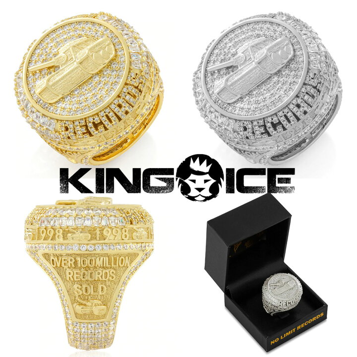 楽天市場】KING ICE キングアイス 指輪 リング NO LIMIT RECORDS X
