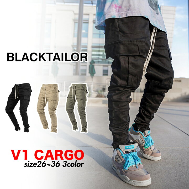 楽天市場】BLACKTAILOR カーゴパンツ ブラックテイラー V1 CARGO 