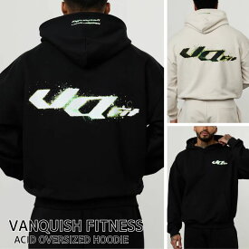 ヴァンキッシュ フィットネス パーカー VANQUISH FITNESS ACID OVERSIZED HOODIE トップス メンズ 筋トレ ジム ウエア スポーツ 正規品[衣類] ユ00572 W2-1