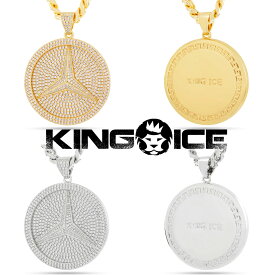 KING ICE キングアイス ネックレス チェーン PAID IN FULL MEDALLION NECKLACE 14kゴールド 金 WHITE GOLD 人気[アクセサリー]