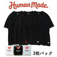 HUMAN MADE HUMAN MADE Tシャツ ヒューマンメイド 3-PACK T-SHIRT SET パックT 3枚入り 半袖 ロゴ メンズ…