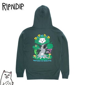 リップンディップ パーカー RIPNDIP スウェット プルオーバー Adventure Club Hoodie グリーン トップス ネコ 猫 スケーター ストリート メンズ ユニセックス Rip N Dip[衣類]