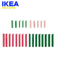 IKEA 袋止めクリップ BEVARA ベヴァーラ イケア ロングサイズ 26個入 保存 ミックスカラー ユニセックス …