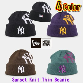 ニューエラ NEW ERA ビーニー 帽子 ニット帽 キャップ Sunset Knit Thin Beanie 4カラー メンズ ユニセックス 正規品[帽子]