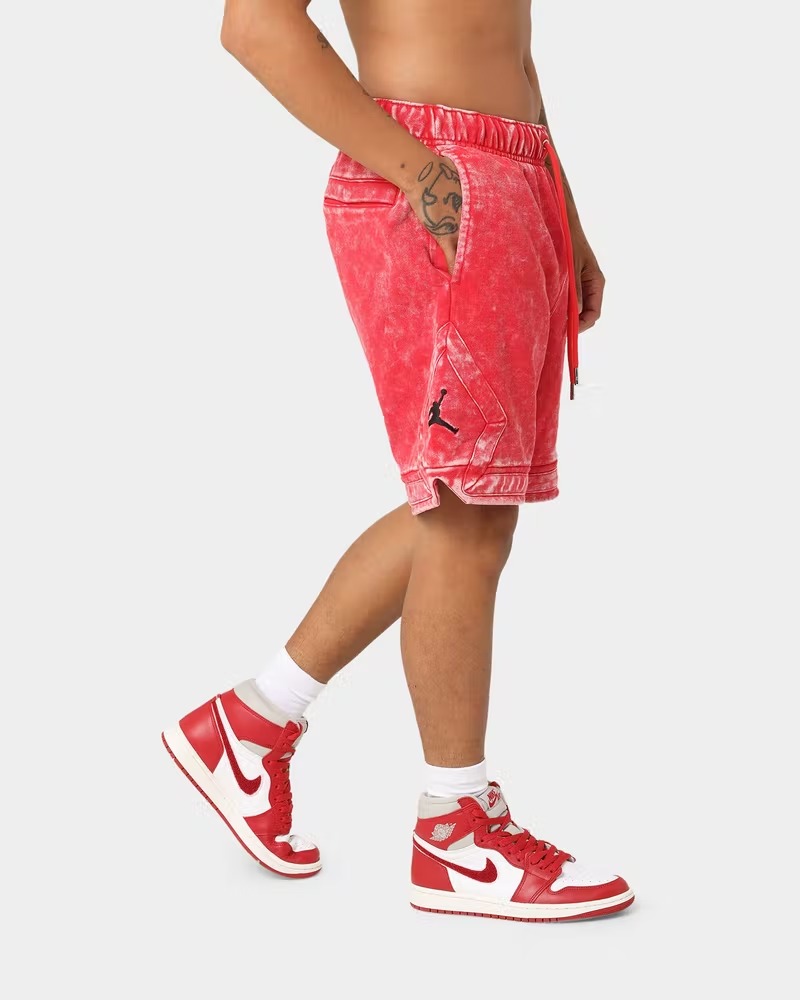 ナイキ ジョーダン Essential Statement Washed Fleece Shorts ハーフパンツ USサイズ RED 赤  エッセンシャル スエットパンツ パンツ 短パン NIKE JORDAN メンズ レディース ユニセックス 正規品[衣類] WILLS
