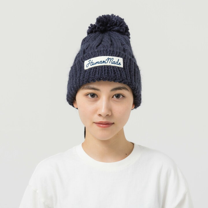 楽天市場】HUMAN MADE ニット帽 ヒューマンメイド CABLE POP BEANIE 